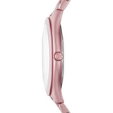 Michael Kors Slim Runway Pink Dial Pink Steel Strap Watch For Women - MK4456 Authentic Buy Shop Now