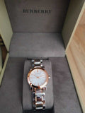 Burberry The City Silver Dial Two Tone Steel Strap Watch for Women - BU9205 Authentic Buy Shop Now