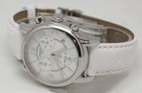 Tissot Dressport Chronograph Mother of Pearl Dial White Leather Strap Watch for Women - T050.217.17.117.00 Authentic Buy Shop Now