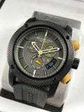 Burberry Sport Endurance Chronograph Grey Dial Grey Rubber Strap Watch for Men - BU7713 Authentic Buy Shop Now