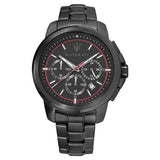 Maserati Successo 44mm Black Dial Black Steel Strap Watch For Men - R8873621014 Authentic Buy Shop Now