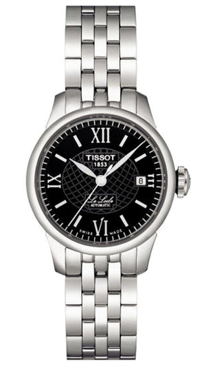 Tissot Le Locle Automatic Small Lady Black Dial Silver Steel Strap Watch For Women - T41.1.183.53 Authentic Buy Shop Now