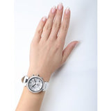 Michael Kors Parker White Dial White Leather Strap Watch for Women - MK2277 Authentic Buy Shop Now