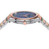 Salvatore Ferragamo Sapphire Blue Dial Two Tone Steel Strap Watch for Men - SFHP007-20 Authentic Buy Shop Now