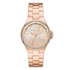 Michael Kors Lennox Quartz Rose Gold Dial Rose Gold Steel Strap Watch For Women - MK7405 Authentic Buy Shop Now