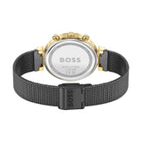 Hugo Boss Flawless Black Dial Black Mesh Bracelet Watch for Women - 1502627 Authentic Buy Shop Now