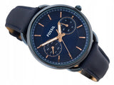 Fossil Tailor Blue Dial Blue Leather Strap Watch for Women - ES4092 Authentic Buy Shop Now