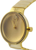 Movado Edge Gold Dial Gold Steel Strap Watch for Women - 3680014 Authentic Buy Shop Now