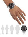 Hugo Boss Allure Chronograph Black Dial Silver Steel Strap Watch for Men - 1513922 Authentic Buy Shop Now