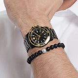 Movado 800 Series Black Dial Black Steel Strap Watch For Men - 2600162 Authentic Buy Shop Now