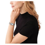Michael Kors Empire Three Hand Silver Dial Silver Steel Strap Watch For Women - MK7407 Authentic Buy Shop Now