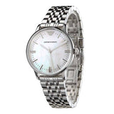 Emporio Armani Classic Quartz Mother of Pearl Dial Silver Steel Strap Watch For Women - AR1602 Authentic Buy Shop Now