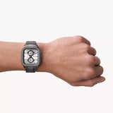 Fossil Inscription Multifunction Silver Dial Grey Steel Strap Watch for Men - BQ2657 Authentic Buy Shop Now