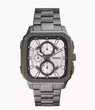 Fossil Inscription Multifunction Silver Dial Grey Steel Strap Watch for Men - BQ2657 Authentic Buy Shop Now