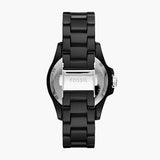 Fossil FB-01 Three-Hand Black Dial Black Ceramic Strap Watch for Women - CE1108 Authentic Buy Shop Now