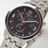 Tissot PRC 200 Asian Games Special Edition Black Dial Silver Steel Strap Watch For Men - T055.417.11.057.01 Authentic Buy Shop Now