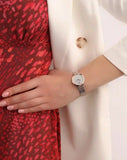 Emporio Armani Modern Slim Analog Mother of Pearl Dial Two Tone Steel Strap Watch For Women - AR11157 Authentic Buy Shop Now
