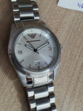 Emporio Armani Classic Silver Dial Silver Steel Strap Watch for Men - AR5894 Authentic Buy Shop Now