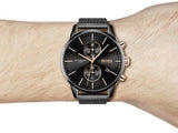 Hugo Boss Associate Black Dial Black Mesh Bracelet Watch for Men - 1513811 Authentic Buy Shop Now