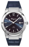 Salvatore Ferragamo F-80 Classic Blue Dial Blue Leather Strap Watch for Men - SFDT00719 Authentic Buy Shop Now