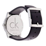 Calvin Klein City Silver Dial Black Leather Strap Watch For Women - K2G231C6 Authentic Buy Shop Now
