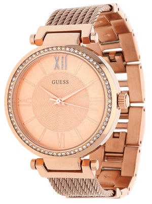 Guess Soho Rose Gold Dial Stainless Steel Watch For Women - W0638L4 Authentic Buy Shop Now