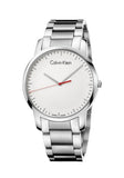 Calvin Klein City Quartz White Dial Silver Steel Strap Watch for Men - K2G2G1Z6 Authentic Buy Shop Now