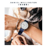 Daniel Wellington Classic Bayswater White Dial Blue NATO Strap Watch For Men - DW00100276 Authentic Buy Shop Now