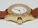 Marc Jacobs Mini Blade White Dial Brown Leather Strap Watch for Women - MBM1219 Authentic Buy Shop Now