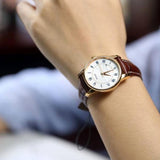 Mido Baroncelli III Automatic Silver Dial Brown Leather Strap Watch For Women - M7600.2.21.8 Authentic Buy Shop Now