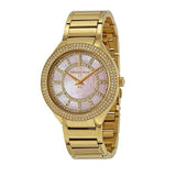 Michael Kors Kerry Mother of Pearl Dial Gold Steel Strap Watch for Women - MK3396 Authentic Buy Shop Now