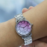 Marc Jacobs Roxy Pink Dial Silver Steel Strap Watch for Women - MJ3554 Authentic Buy Shop Now