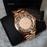 Marc Jacobs Henry Rose Gold Dial Rose Gold Steel Strap Watch for Women - MBM3207 Authentic Buy Shop Now