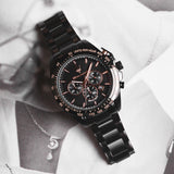 Maserati Traguardo Chronograph Black Dial Black Steel Strap Watch For Men - R8873612048 Authentic Buy Shop Now