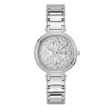 Guess Lily Quartz Silver Dial Silver Steel Strap Watch For Women - GW0528L1 Authentic Buy Shop Now