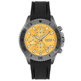 Hugo Boss Admiral Yellow Dial Black Rubber Silicone Strap Watch for Men - 1513968 Authentic Buy Shop Now