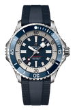 Breitling Superocean Automatic 46 Blue Dial Blue Rubber Strap Watch for Men - A17378E71C1S1 Authentic Buy Shop Now