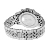 Hugo Boss Aeroliner Chronograph Quartz Black Dial Silver Steel Strap Watch For Men - HB1512446 Authentic Buy Shop Now