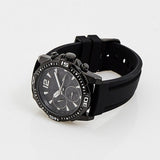 Guess Commander Black Dial Black Rubber Strap Watch for Men - GW0211G3 Authentic Buy Shop Now