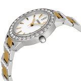 Fossil Jesse Crystals White Dial Two Tone Steel Strap Watch for Women - ES2409 Authentic Buy Shop Now