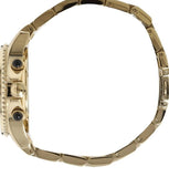 Marc Jacobs Rock Metal Chronograph Gold Dial Gold Steel Strap Watch for Men - MBM3158 Authentic Buy Shop Now