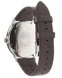 Emporio Armani Kappa Quartz Black Dial Brown Leather Strap Watch For Men - AR80008 Authentic Buy Shop Now
