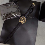 Marc Jacobs Corie Black Dial Black Leather Strap Watch for Women - MJ1580 Authentic Buy Shop Now