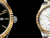 Tudor Style Automatic Silver Dial Two Tone Steel Strap Watch for Men - M12713-0003 Authentic Buy Shop Now