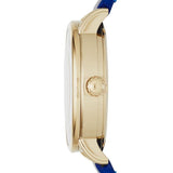 Marc Jacobs Fergus Blue Dial Blue Leather Strap Watch for Women - MBM8650 Authentic Buy Shop Now