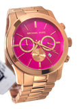Michael Kors Runway Pink Dial Rose Gold Steel Strap Watch for Women - MK5931 Authentic Buy Shop Now
