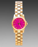 Marc Jacobs Henry Dinky Pink Dial Rose Gold Steel Strap Watch for Women - MBM3203 Authentic Buy Shop Now