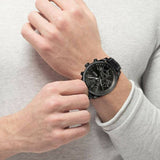 Hugo Boss Grand Prix Black Dial Black Leather Strap Watch for Men - 1513474 Authentic Buy Shop Now