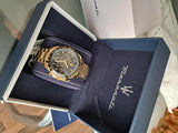 Maserati Traguardo Chronograph Black Dial Gold Steel Strap Watch For Men - R8873612041 Authentic Buy Shop Now