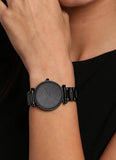 Fossil Carlie Black Dial Black Steel Strap Watch for Women - ES4488 Authentic Buy Shop Now